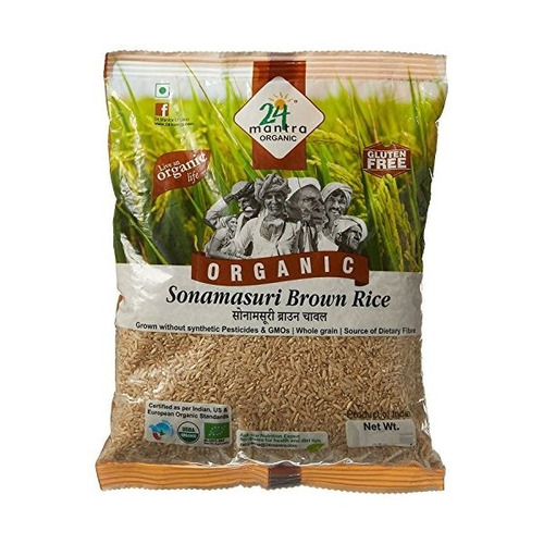 Brown Orgánicos Sona Masuri Rice 4 Lbs, Usda Certified Organ