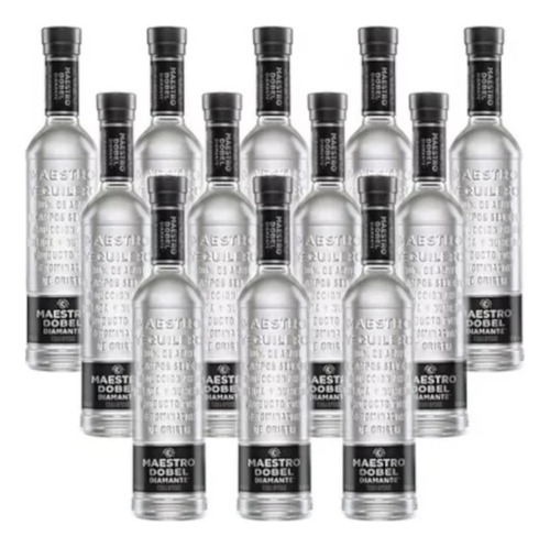 Paquete X 12 Tequila Maestro Dobel Diamante S/estuche 700 Ml