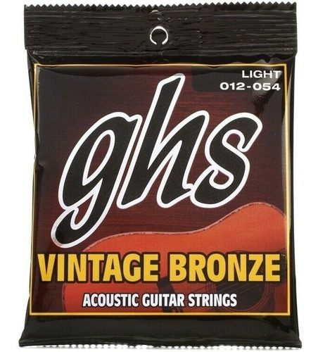 Encordado Para Guitarra Acustica Ghs 012- 054 Bronze Vnl Usa