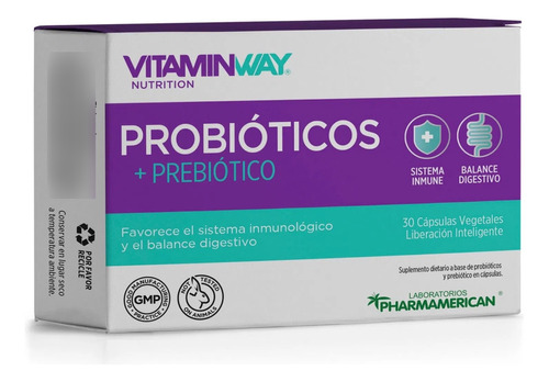 Probióticos + Prebiótico Vitamin Way X30 Caps