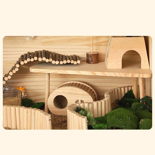 Casa De Madera Para Hámster, Cabaña De Juegos Estilo A
