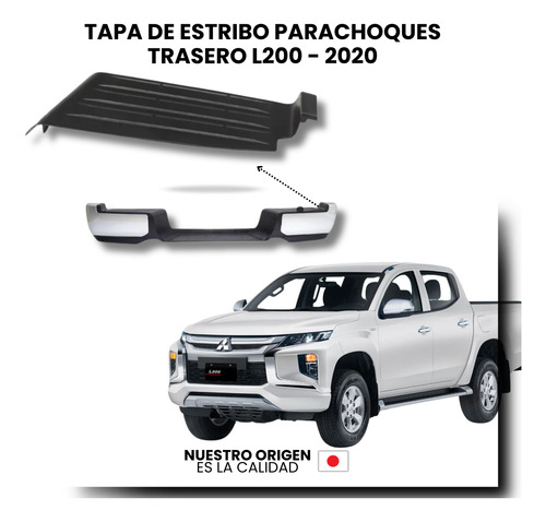 Tapa De Estribo Parachoques Trasero Mitsubishi L200 - 2020