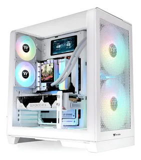 Gabinete Thermaltake View 390 Air Snow Tg Curvo Fan X2 P Blanco