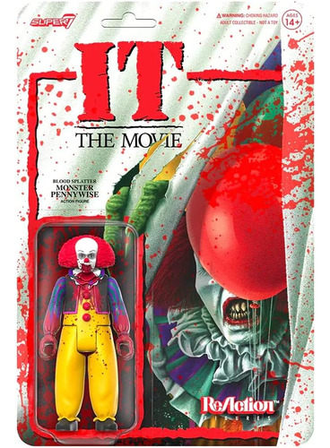 Pennywise It (eso) Super 7 Reaction Blood Splatter Monster