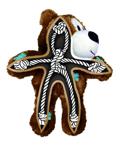 Imagen 2 de 2 de Juguete Kong Perro Oso Wild Knots Christmas Red- S/m