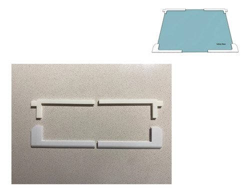 Repuesto Compatible Estante Heladera Atma Hnf420x Hnf420b X4