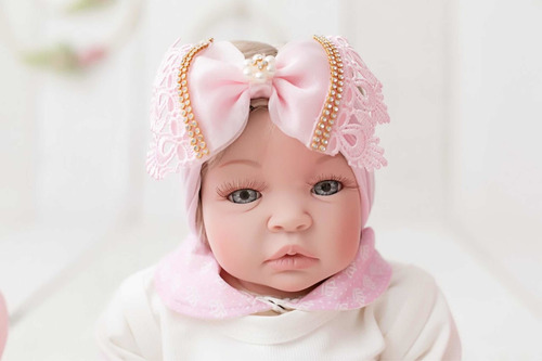Bebê Reborn 21 Itens Princesa Boneca Senta Silicone Bolsa