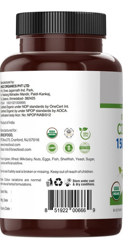 Cissus Quadrangularis Orgánico Formula Premium Americano