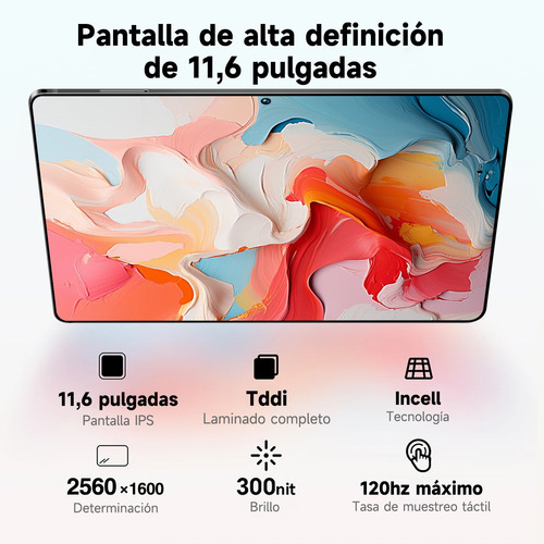 Tablet 11.6'' S12 12+512gb Rom Android 13 Wifi Cámara Dual