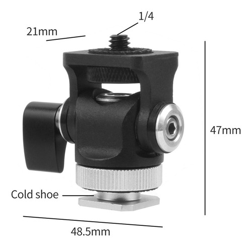 Adaptador De Montaje De Zapata Soporte De Ajustable Negro