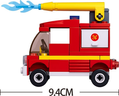 Imagen 2 de 4 de Bloques Sluban Fire Bombero Autobomba 75 Piezas B0622c