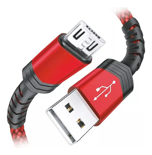 Cable Usb Cargador Micro Usb Mallado Reforzado 