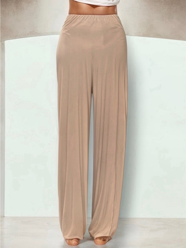 Pantalón Holgado Con Abertura Lateral Ajuste En Tobillo #238