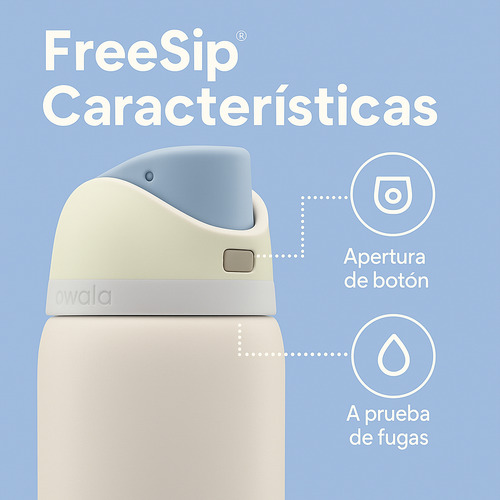 Owala Freesip - Botella Deportiva 24oz/710ml Iced Breeze Briza Playera