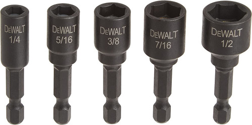 Tuercas Magnéticas Dewalt, 1/2'', Para Llave De Impacto X5