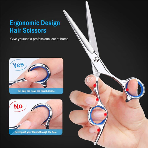 Set De Pelo Profesional Salon Scissors De Acero Inoxidable