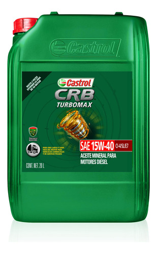 Castrol Crb Turbomax 15w-40 X20 L Castrol 420356