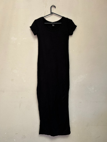 Vestido Negro Largo - H&m - Talle Xs (Usado)