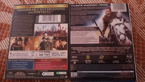 Los Miserables Hugh Jackman / Robin Hood Russell Crowe (Usado)