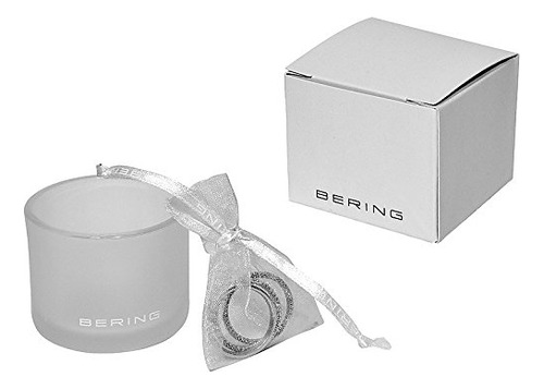 Pulseira Bering Em Aço Prateado Polido Com Zircônia 19c