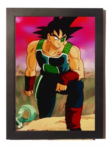 Quadro Poster C.moldura Bardock o Pai de Goku Dragon Ball Z