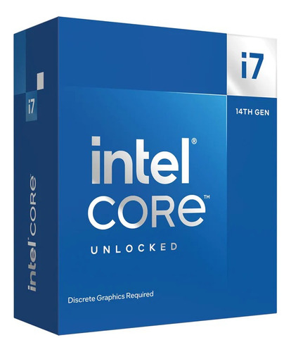 Procesador Intel Core I7 14700kf Soc1700 14th Gen 3.40gh