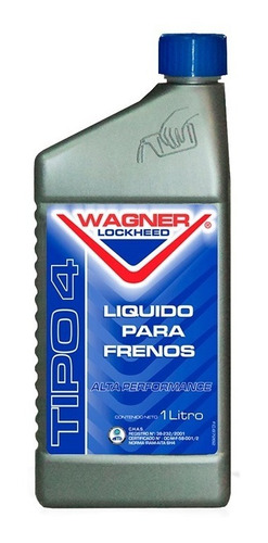 Liquido De Frenos Wagner Lockheed Tipo Dot 4 1 Litro