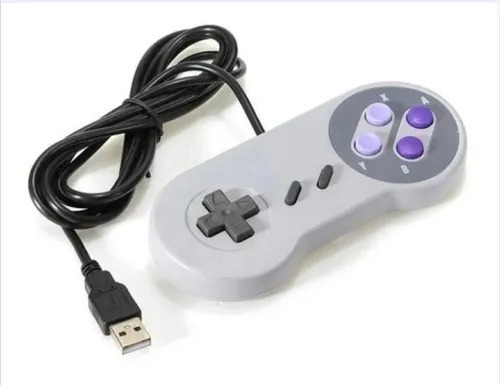 2 Controle Joystick Usb Retro Compatível Com Pc Mac Windows