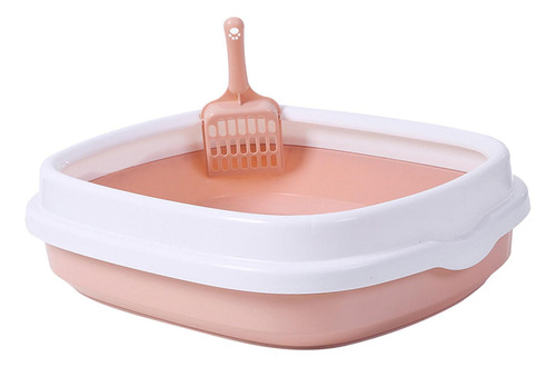 Caja De Arena Para Gatos Semicerrada Con Borde Alto Para