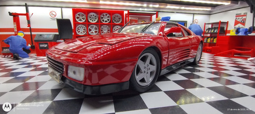 Ferrari 348 Ts Burago Escala 1 18, Rojo (Usado)