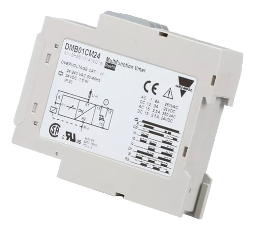 Temporizador Multifuncion Spdt Carlo-gavazzi Dmb01cm24