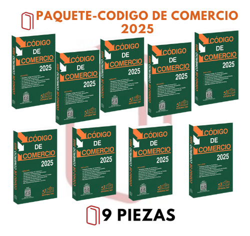 Código De Comercio 2025 (9 Piezas)
