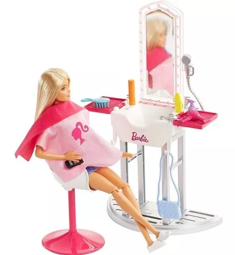 Playset Barbie Salão de Beleza HKV00 - Mattel - brincasa