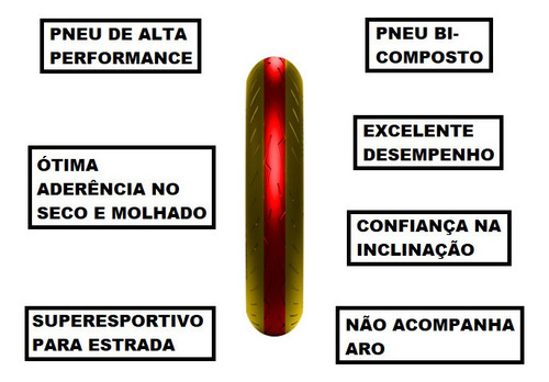 Pneu Pirelli Dianteiro 120/70-17 M/c Rosso 4 959 Panigale