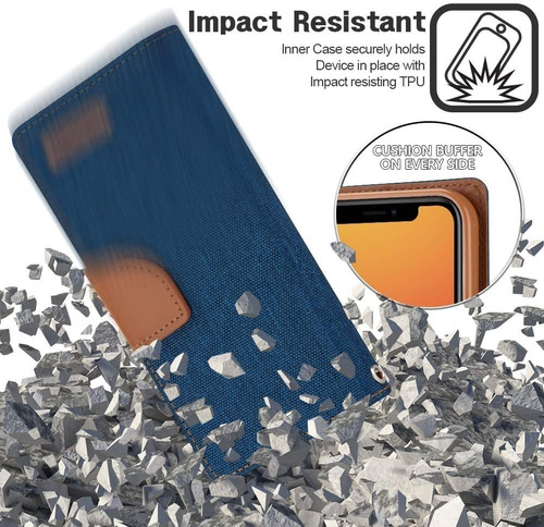 Imagen 3 de 8 de Funda Protector Cartera Tarjetero Para Celulares iPhone