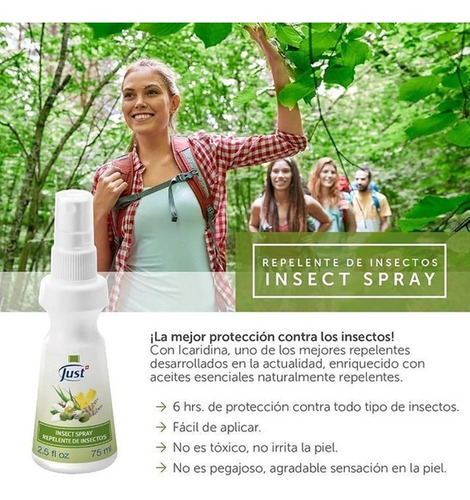 Imagen 7 de 7 de Insect Spray Natural Swiss Just Original Envío Gratis