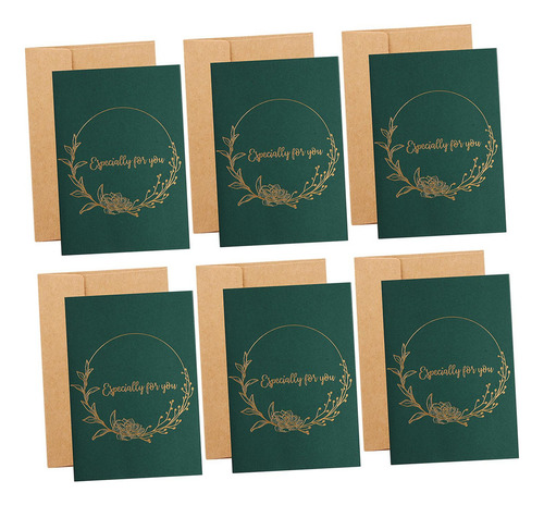 Nuevo 6 Tarjetas De Felicitación Especialmente For Usted