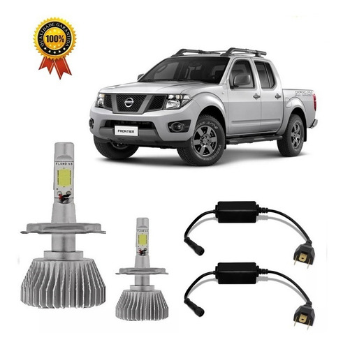 Lampada Super Led Farol Baixo Alto Carro Nissan Frontier