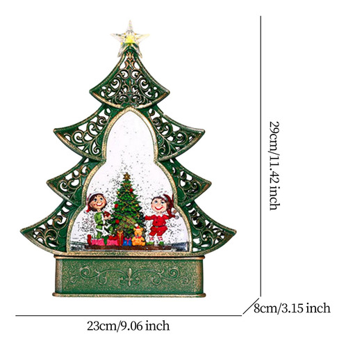 Caja Musical De Navidad Con Luces Brillantes Y Duende