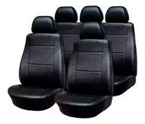 Comprar Fundas Cubre Asiento Simil Cuero Negra Para Fiat Siena\u002Funo