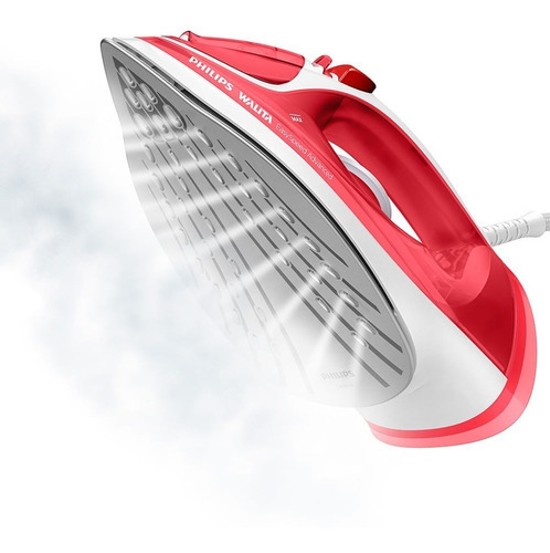Plancha de vapor Easyspeed Advanced Philips Walita, color blanco/rojo, voltaje