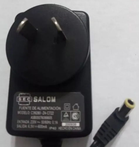 Transformador Fuente 6,5 Siemens Gigaset Salom C722 Y 4pilas Negro