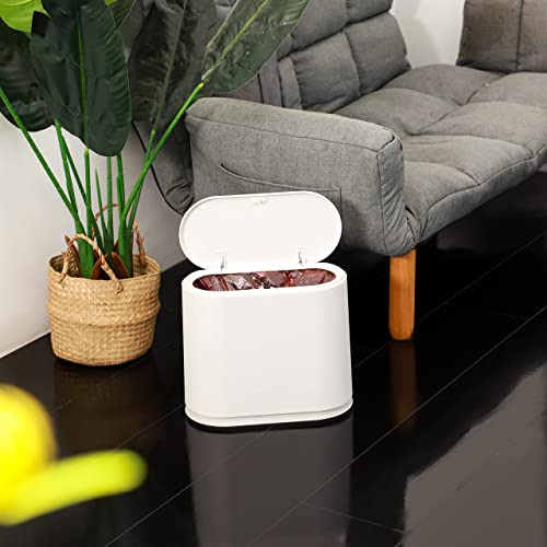 Contenedor De Basura Rectangular De Plástico 12 Litros