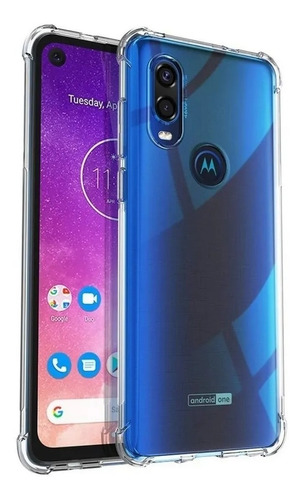 Funda Para Motorola Moto One Action Anti Golpes + Vidrio 6d