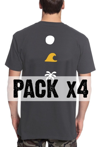 Pack X 4 Remeras Estampadas - Muchos Modelos Para Elegir !