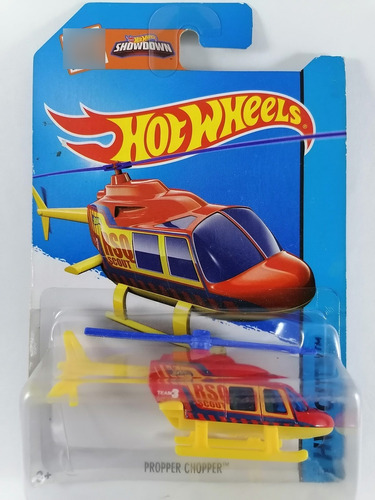 Hot Wheels Propper Chopper Helicóptero Rescate Rojo 52/250