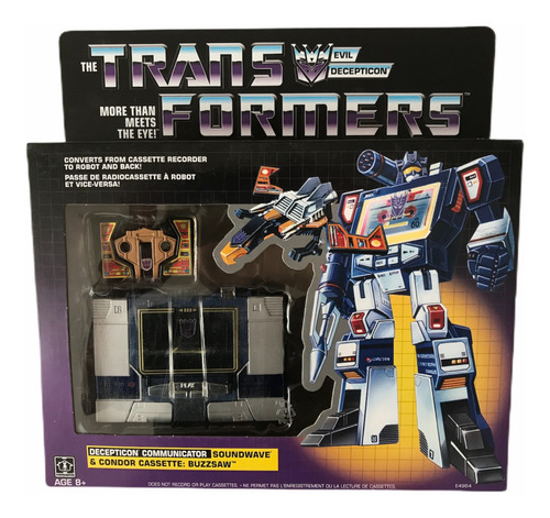 Soundwave Transformers G1 Walmart Reissue 2018 Hasbro (Usado)