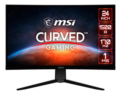 Monitor Gamer Curvo 24 Msi G242c 1ms 170hz Fhd Va Freesync