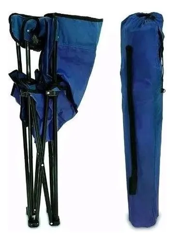 Silla Director Camping Apoyabrazo Porta Vaso Bolso Rojo X2