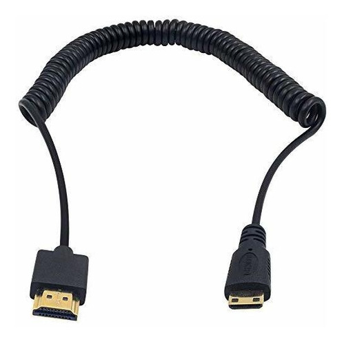 Cable Mini Hdmi Ultrafino Espiral 4k Ultra Hd 1080p 3d